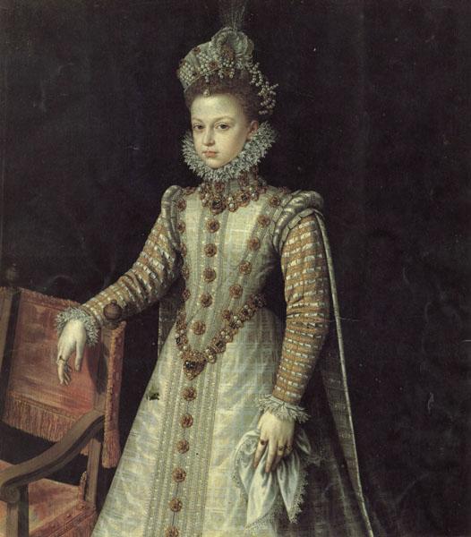 SANCHEZ COELLO, Alonso Portrait of Isabella Clara Eugenia France oil painting art